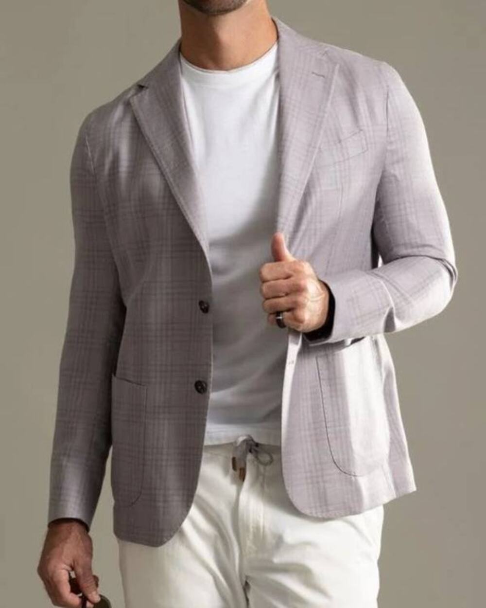Eleventy Mens Cashmere Silk Single Breasted Blazer in Blueberry IT 54 US XXL 44